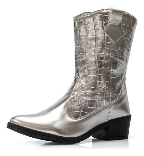 Bota Country Texana Feminina Bico Fino Escamada Oferta Barat