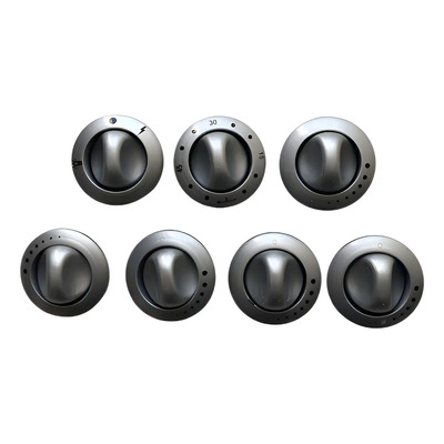 Juego De 7 Perillas De Cocinas Para Domec Plata | Envío gratis
