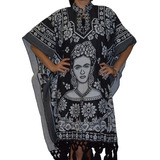 Poncho Mexicano Frida Mujer Fiesta.