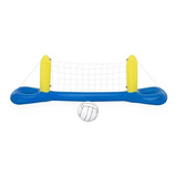 Juego Inflable Red De Voley Con Pelota Pileta Niños Adultos