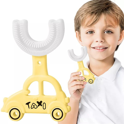 Escova De Dentes Infantil 360 Forma De U Macia 2 A 6 Anos 
