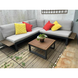 Conjunto De Sofá Com Mesa Para Jardim