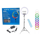 Lampara Aro De Luz 18 Pulgadas Led Profesional Foto Rgb