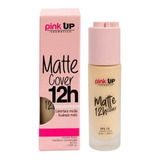 Maquillaje Líquido Matte Mate Cover 12horas Pink Up Original