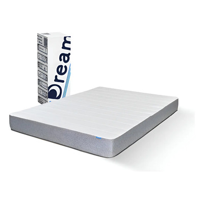 Colchón Udream Memory Foam Smart Matrimonial Color Gris | Meses sin interés