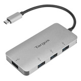 Hub Usb Tipo C A Usb Tipo A 3.0 Por 4 Puertos Usb Targus Mac