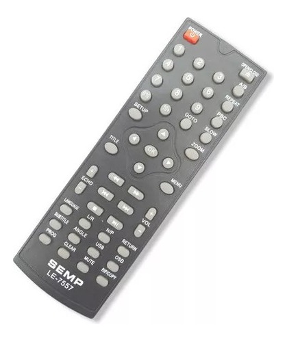 Controle Dvd Compatível Semp Toshiba 3370sd 5093vk Le-7557