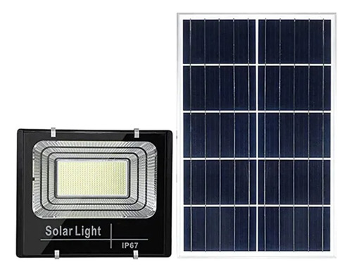 Foco Solar Led 60w Panel Solar Control / Ofertas Claras 