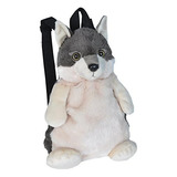 Mochila Peluche Lobo 14 , Mochila Regalo Niños, Juguet...