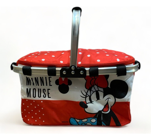 Canasta Térmica Plegable De Minnie Mouse 35x25cm