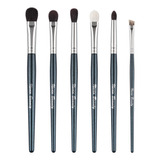 Set De Brochas De Maquillaje Profesional Para Ojos, 6 Piezas