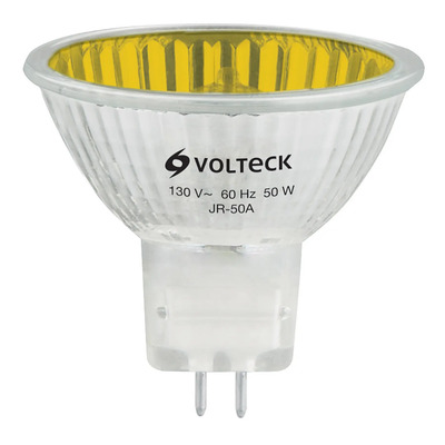 Foco De Halógeno Tipo Jr 50 W Amarillo Volteck