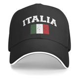 Gorra De Béisbol Clásica Con Logotipo De La Bandera Itali.
