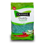 Cera Depilação Vegetal Com Aloe Vera Depimiel 1kg - 3un