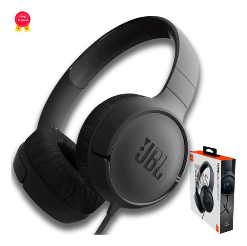 Fone De Ouvido Com Fio E Microfone Tune 500 Preto Jbl