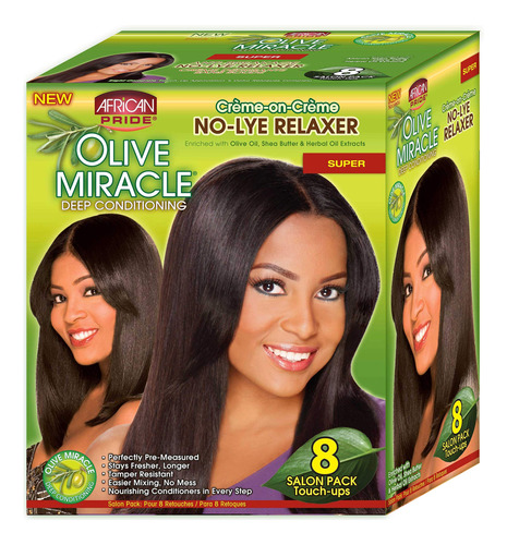 African Pride Olive Miracle - Relajante Acondicionador Profu