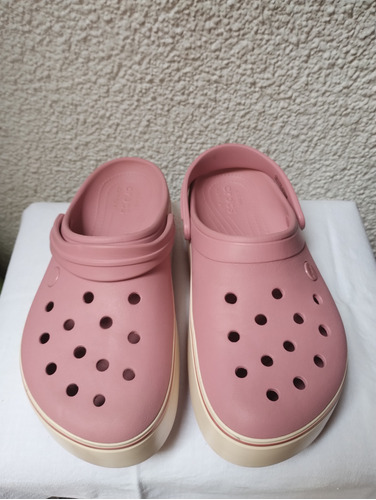 Suecos Crocs Band Plataforma Mujer Como Nuevas