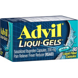 Advil Liqui - Gels Ibuprofeno 200 Mg Americano 80 Cápsulas