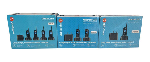 Telefone Motorola 7 Bases 650 Metros Alcance Prova D' Água