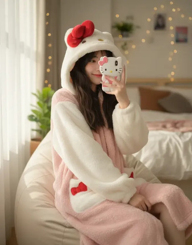 Bata De Dormir Mujer Disney Pijama Super Calientita Peluche