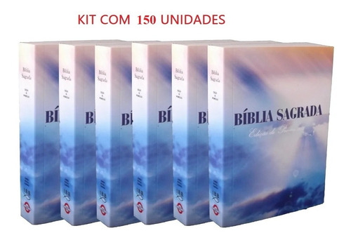 Caixa 150 Biblia Sagrada Evangelismo Doações Pequena Atacado