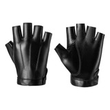 Guantes De Cuero Pu Protección Sin Dedos Guantes De Medio