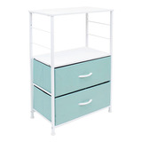 Sorbus Nightstand 2-cajer Shelf Storage - Muebles De Cabecer