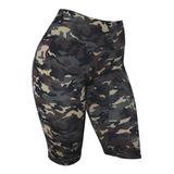 Bermuda Shorts Camuflado Legging Meia Coxa Academia Suplex