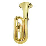 Tuba 3 Pistos Tu 200 Laqueada Dourada Com Case New York Cor Dourado