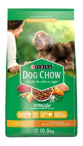 Dog Chow Adulto Extra Life 10 Kg Alimento P Perro Croqueta