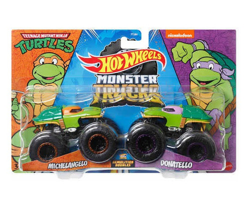 Hot Wheels Monster Truck Tortugas Ninja Donatello Y Michelan