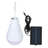 Bombilla Led Solar Monocristalina Portátil Con Recarga Usb