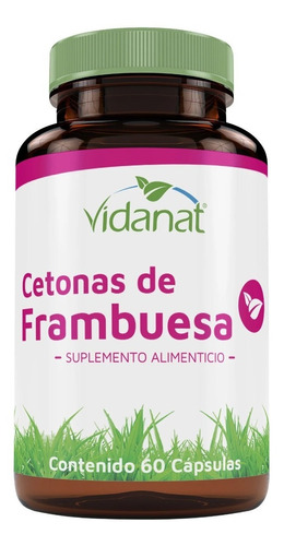 Cetonas De Frambuesa 60 Cápsulas  Idela Para Dieta Keto Sabor Frambuesa