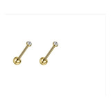 Kit 2 Mini Piercings Ouro 18k