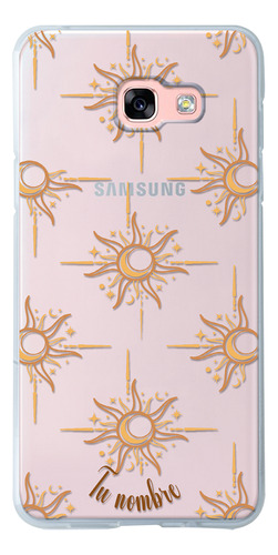 Funda Para Galaxy  Eclipse Sol Luna Astros Con Tu Nombre