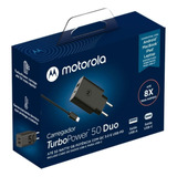 Fonte Motorola Turbo 50w C/ Cabo C-c Original Pronto Envio