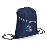 Kit 100 Mochilas Sacola C/ Bolso Impermeável Personalizada 