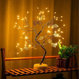 Luces Led Decoración Navideña Diseño Árbol Brillante Bonsai 