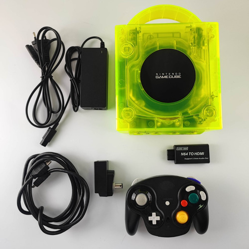 Console Nintendo Gamecube Extreme Green Dol-001 Mod Picoboot