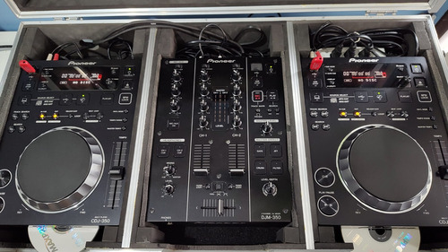 Pioneer Dj-350 (duas Cdj-350 E Djm-350) + Hard Case