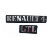 Insignia Emblema Renault 4 + Insignia Gtl - Original Nuevo!!