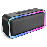 Bocina Bluetooth 5.0 Impermeable Con Luz Rgb De 10w Kunodi