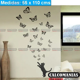 Vinilo Decorativo Gato Mariposas Pared 