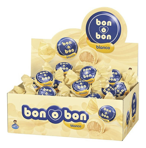 Bombón Bon O Bon Blanco - Caja X 30un