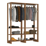 Roupeiro Closet Solteiro 1,6m Com 2 Cabideiros Montana