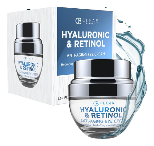 Clear Beauty Crema Para Ojos Con Acido Hialuronico Y Retinia