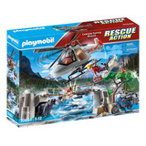 Playset Playmobil Rescue Action Operacion De Rescate Aereo