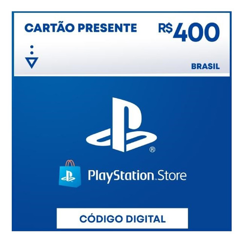 Cartão Playstation Gift Card 400 Psn Brasileira R$400 Reais