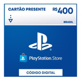 Cartão Playstation Gift Card 400 Psn Brasileira R$400 Reais