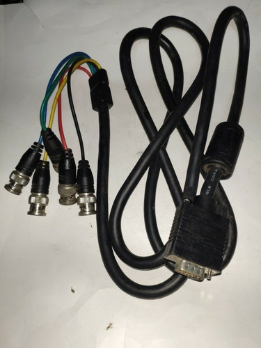 Cabo Vga 15 Pinos Para Bnc 5 Encaixe Video Rgb 